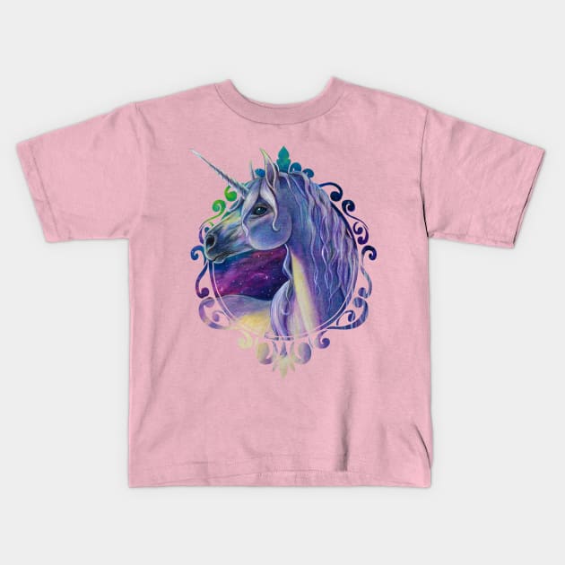 Unicorn Kids T-Shirt by MoniWolf